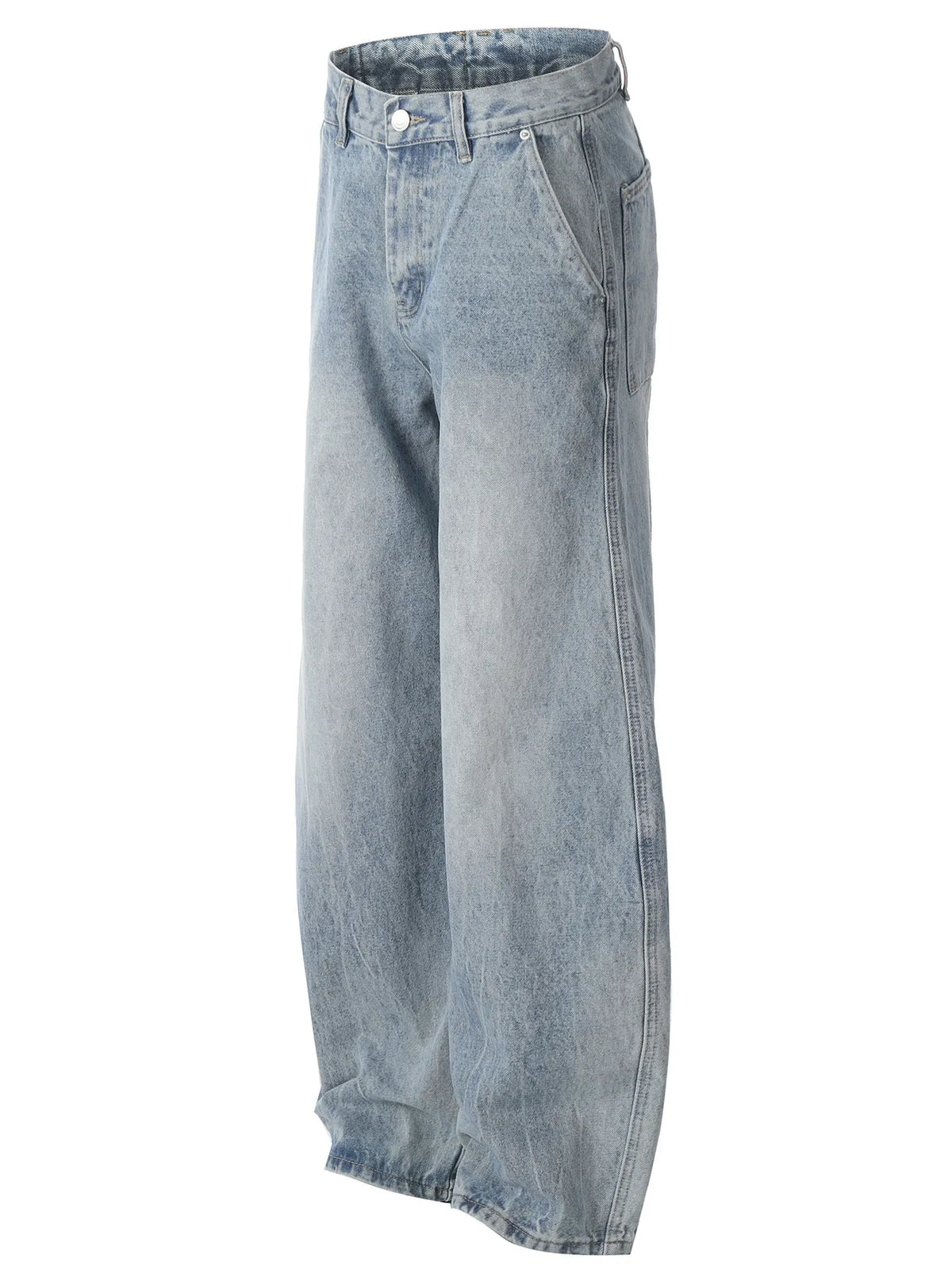 Men's Washed Wide Leg Baggy Jeans