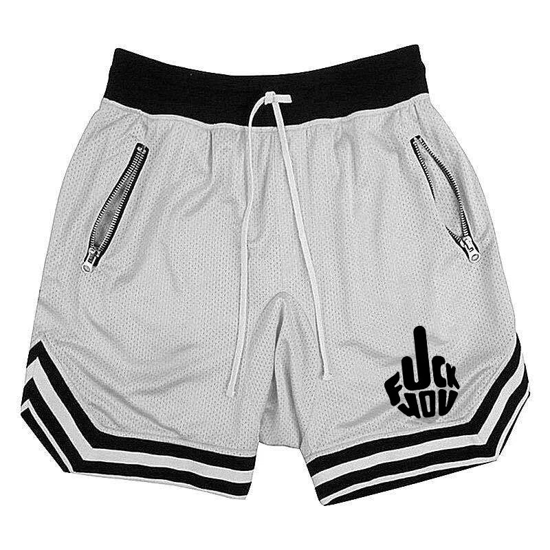 Summer Basketball Shorts Male Casual Sports Shorts Mesh Fitness Short Trousers Breathable Five Points Pant Y2k Running Clothing